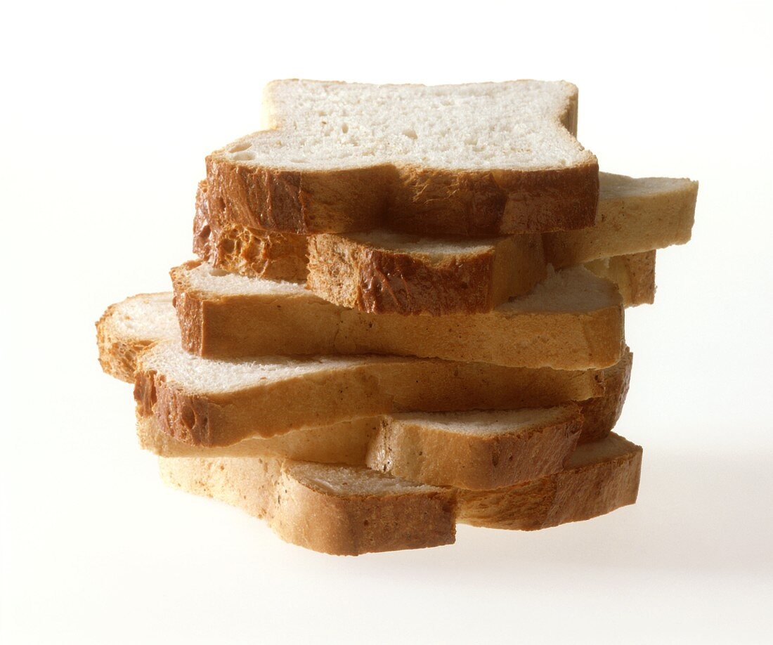 A Stack of Bread Slices