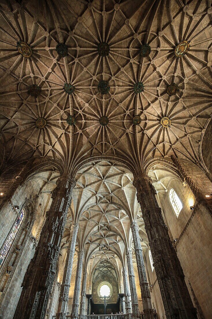 Portugal, Lisbon, Belèm district, Jerónimos Monastery World Heritage Site by UNESCO, inside the Chapel