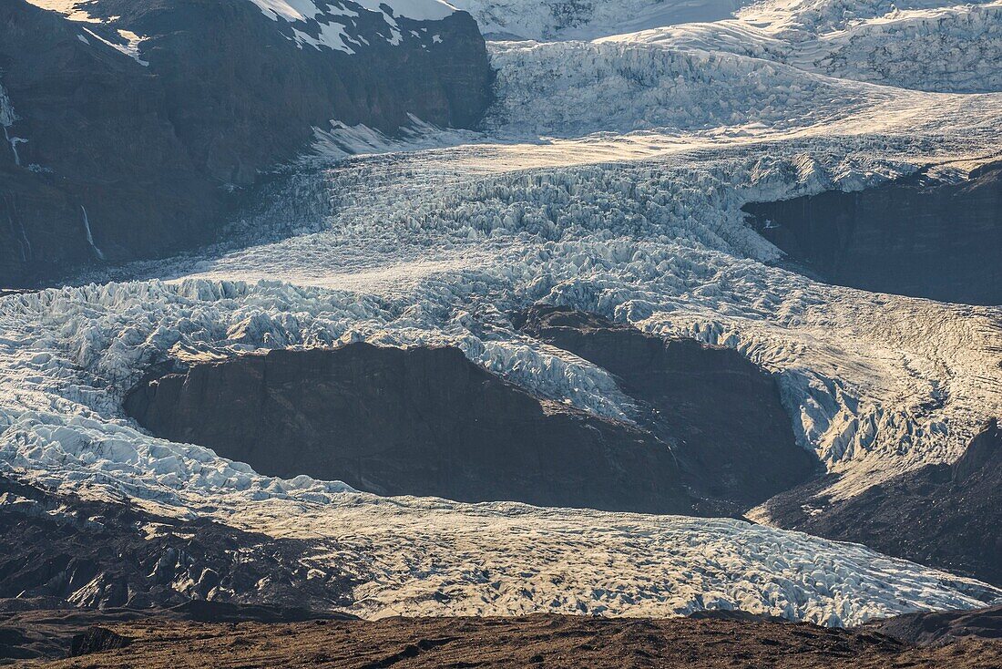 Iceland, Southern Region, Hrutarjokull glacier