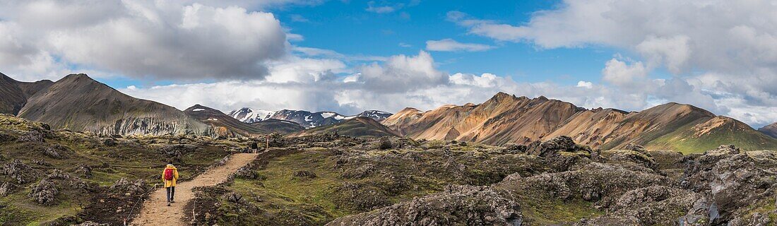 Iceland, Southern Region, Fjallabak Natural Reserve, Landmanalaugar landscape