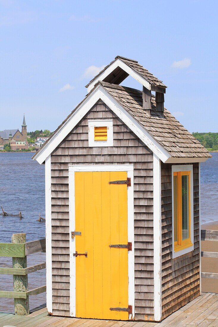 Canada, New Brunswick, Acadie, Bouctouche, Pays de la Sagouine, a tourist park inspired by the novel by Antonine Maillet La Sagouine and founded in 1992