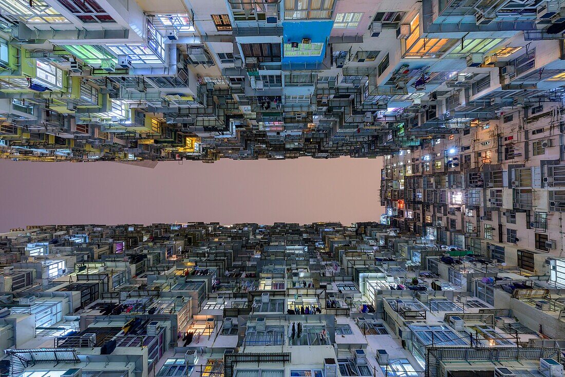 China, Hong Kong, Hong Kong Island, Quarry bay, Montane mansions showing Hong Kong's urban density