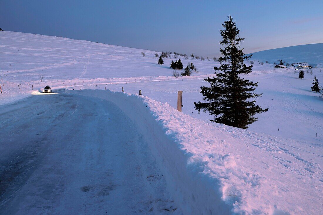 France, Haut Rhin, Hautes Vosges, Le Hohneck (1363 m), summit, Route des Crêtes