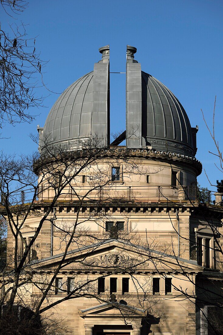 Frankreich, Bas Rhin, Straßburg, Neustadt als Weltkulturerbe der UNESCO, Rue de l'Universite, Sternwarte, die große Kuppel