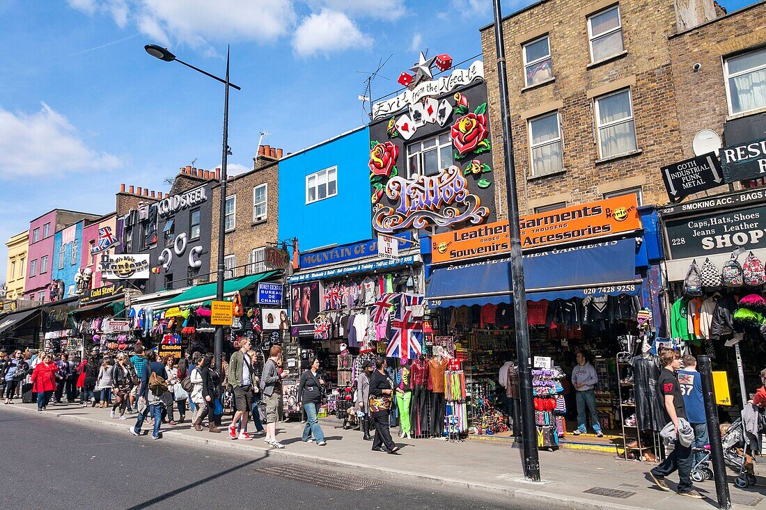 Royaume-uni, Londres, Camden high street près du marché de Camden