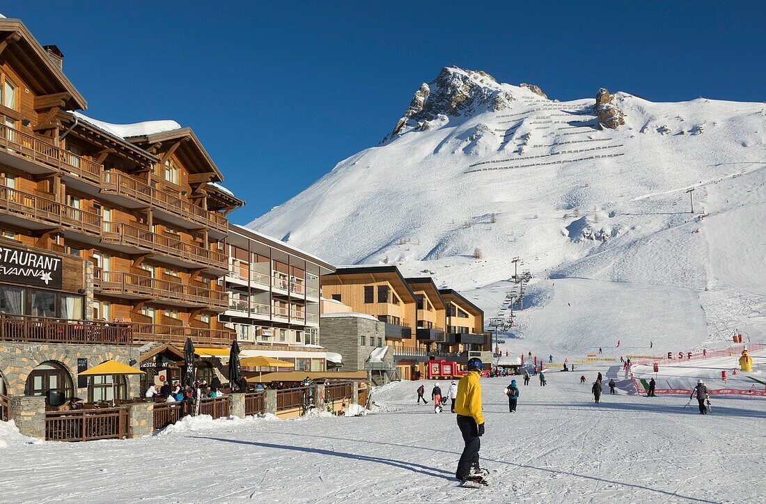 Frankreich, Savoyen, Vanoise-Massiv, Tignes, Tignes le lac auf 2100 Metern