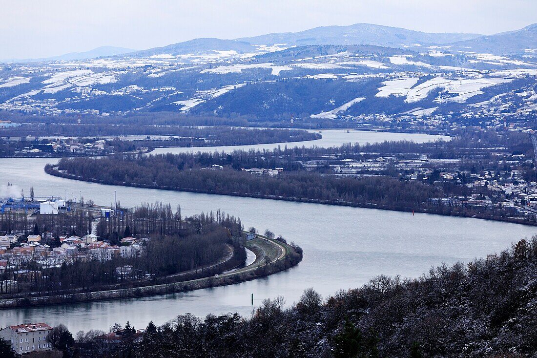 Frankreich, Rhône, Condrieu, die Rhône