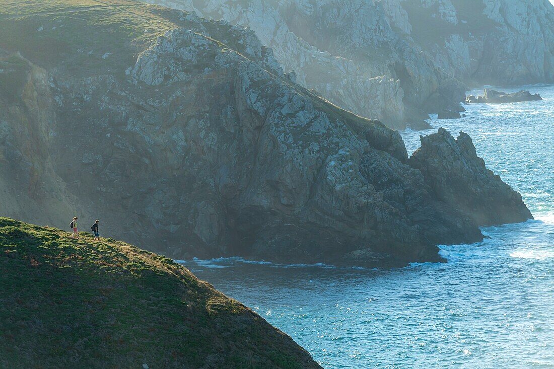 France, Finistere, Cleden Cap Sizun, the GR34 on the northern coast of Cape Sizun