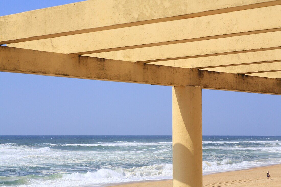 France, Landes, Maremne region, Silver coast, Soorts Hossegor, seafront promenade