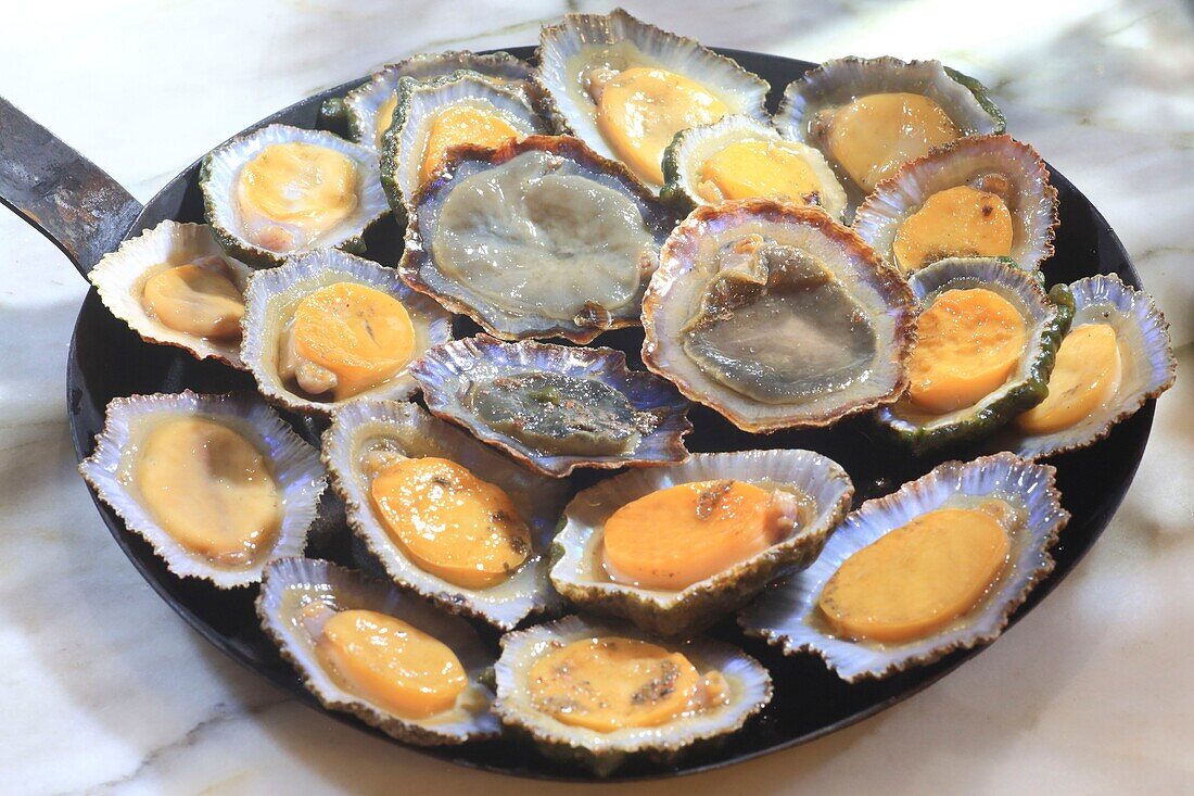 Portugal, Madeira Island, Camara de Lobos, Vila Do Peixe restaurant, fried limes