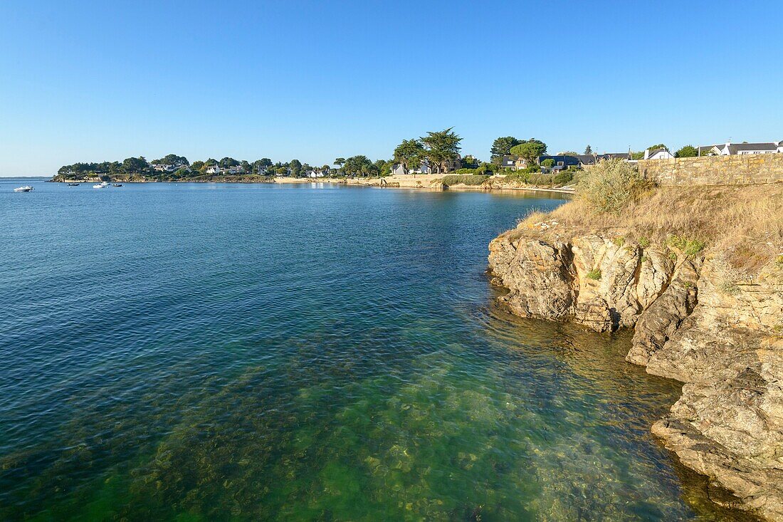 France, Morbihan, Arzon, Port Lenn on the peninsula of Rhuys