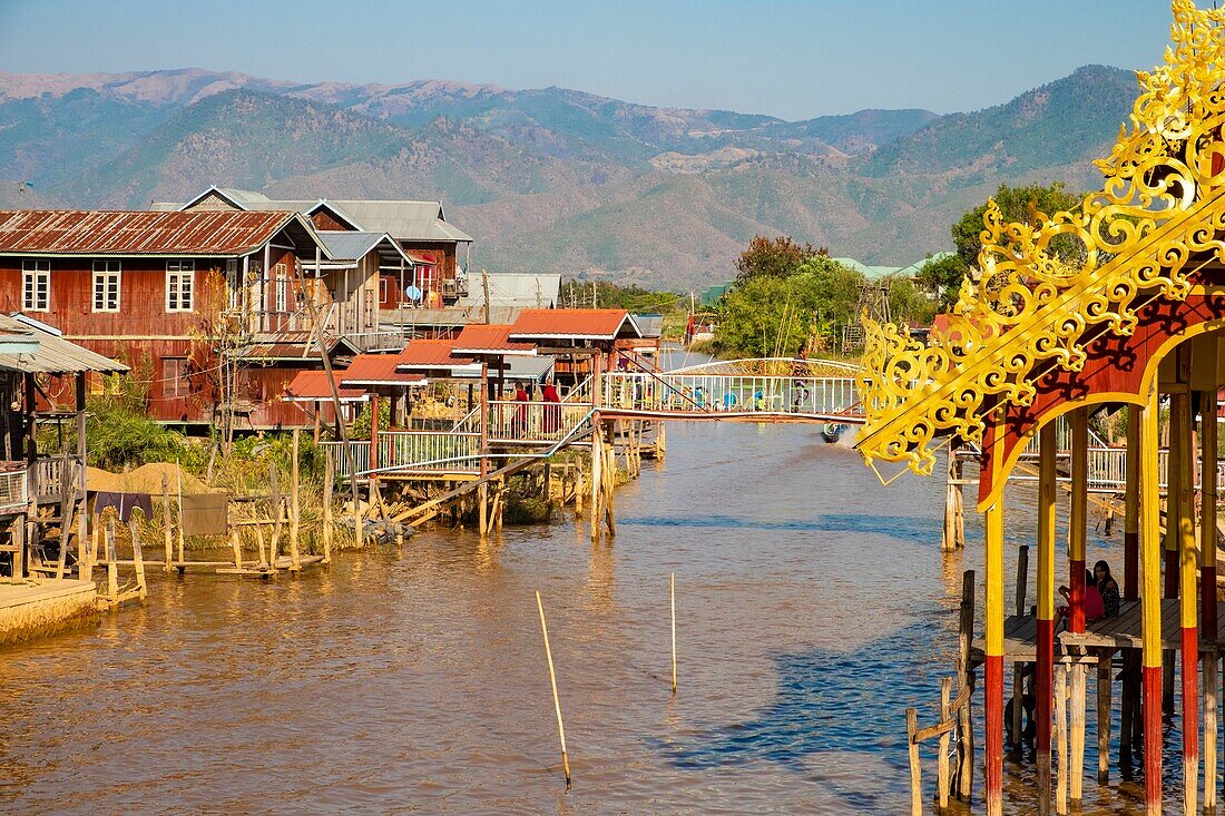 Myanmar (Burma), Shan-Staat, Inle-See, Dorf Zayatkyi