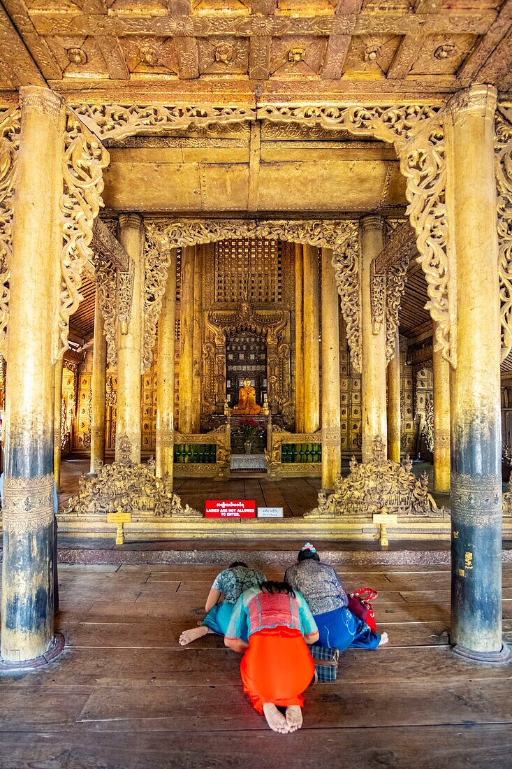 Myanmar (Burma), Mandalay region, Mandalay City, Tek Kyaung Shwenandaw Monastery