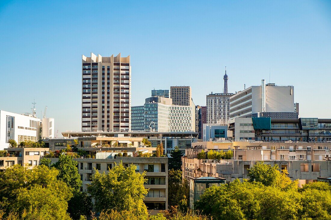 Frankreich, Paris, die Gebäude der Front de Seine