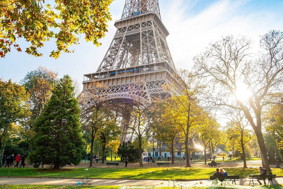 Frankreich, Paris, von der UNESCO zum Weltkulturerbe erklärtes Gebiet, der Eiffelturm