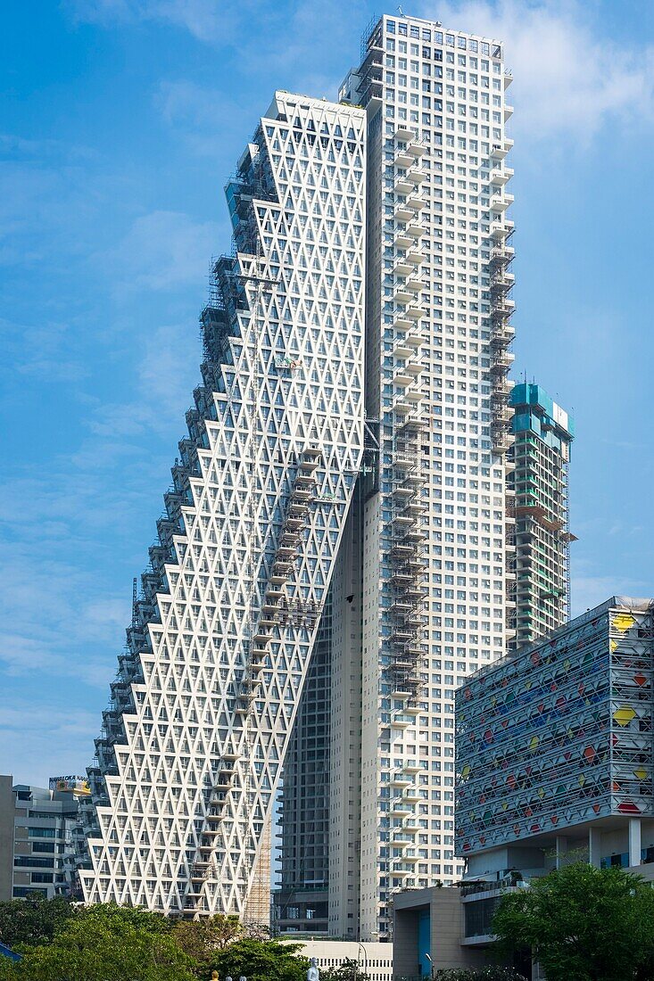 Sri Lanka, Colombo, Wekanda district, Altair building designed by the architect Moshe Safdie