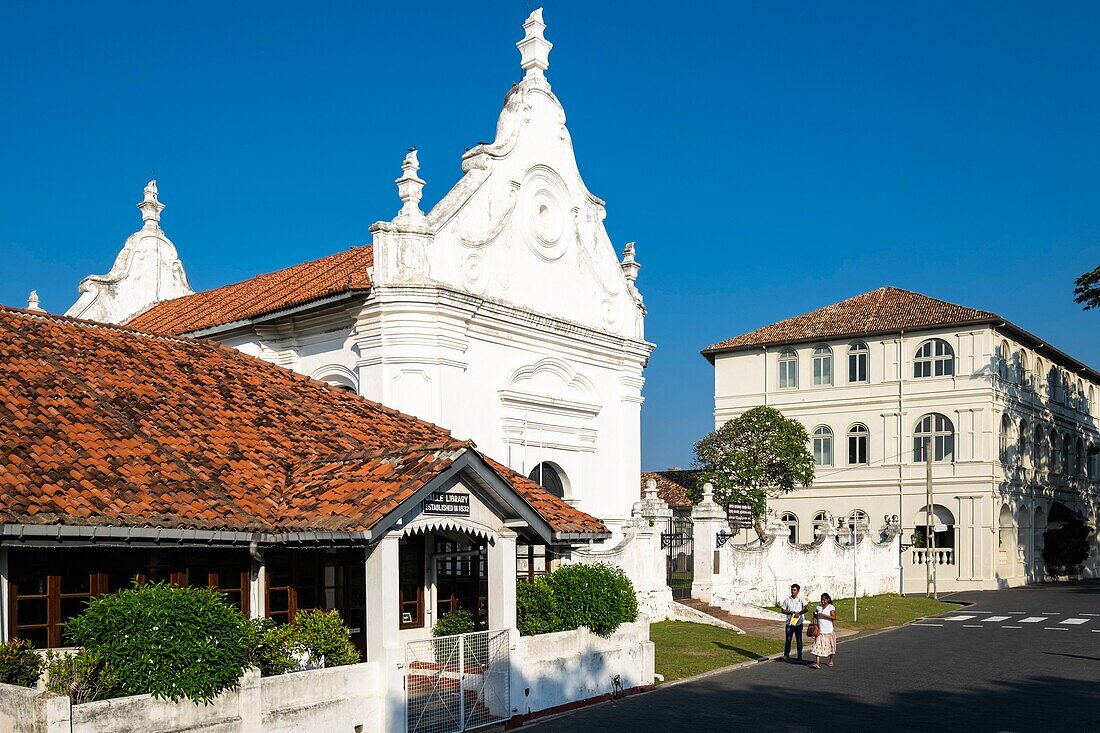 Sri Lanka, Südprovinz, Galle, Galle Fort oder Dutch Fort, von der UNESCO zum Weltkulturerbe erklärt, Niederländisch-Reformierte Kirche oder Groote Kerk, von den Niederländern 1755 erbaut