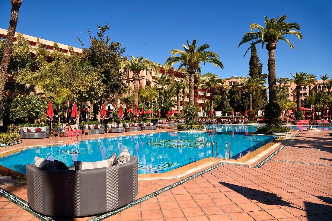 Morocco, High Atlas, Marrakech, Imperial city, Hivernage district, Hotel Sofitel Marrakech Palais Imperial