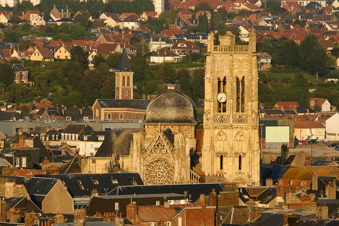 France, Seine Maritime, Pays de Caux, Cote d'Albatre, Dieppe, Saint Jacques church from the 13th century