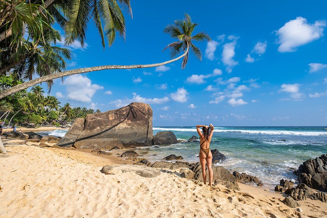 Sri Lanka, Southern province, Unawatuna, Dalawella beach