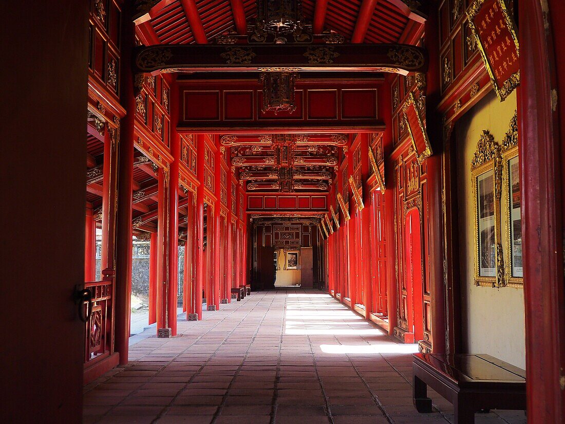 Vietnam, Hue, listed as World Heritage by UNESCO, Worship Temple of Nguyen emperors