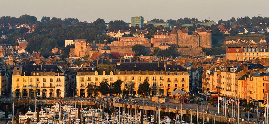 France, Seine Maritime, Pays de Caux, Cote d'Albatre (Alabaster Coast), Dieppe, the Harbour and the castle museum