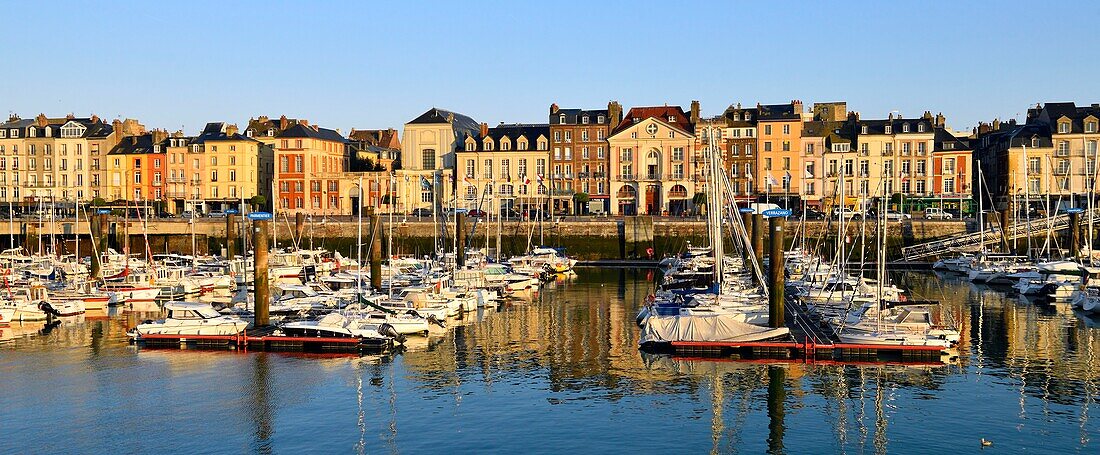 France, Seine Maritime, Pays de Caux, Cote d'Albatre, Dieppe, the harbour and the Quai Henri IV