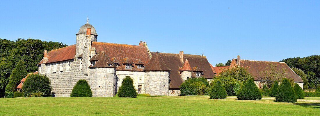 Frankreich, Normandie, Seine Maritime, Pays de Caux, Cote d'Albatre (Alabasterküste), Varengeville sur Mer, das Manoir d' Ango (Ango-Schloss)