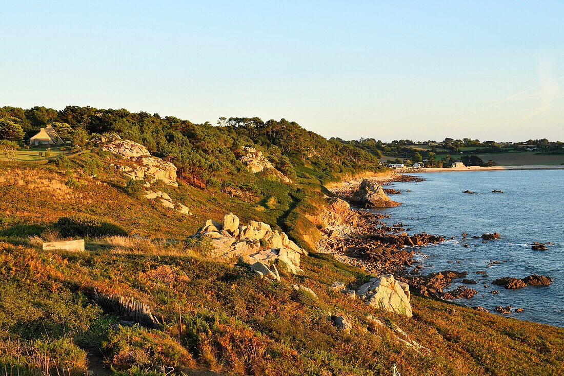 Frankreich, Finistere, Bucht von Morlaix, Plougasnou, Pointe de Diben