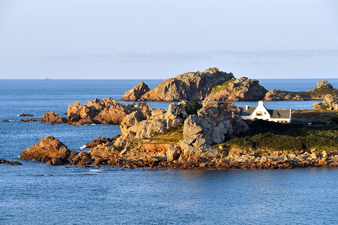 France, Finistere, Morlaix bay, Plougasnou, Pointe de Diben