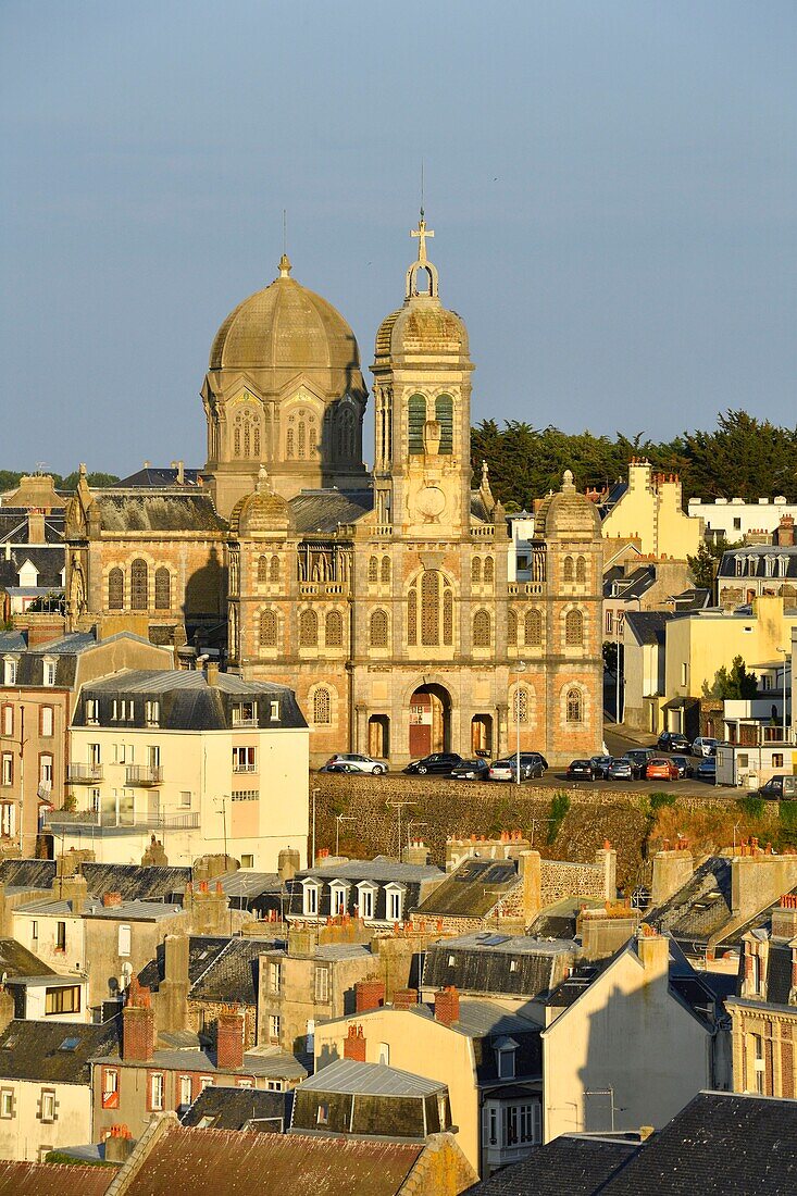 Frankreich, Manche, Cotentin, Granville, die Oberstadt auf einer felsigen Landzunge an der östlichen Spitze der Bucht von Mont Saint Michel