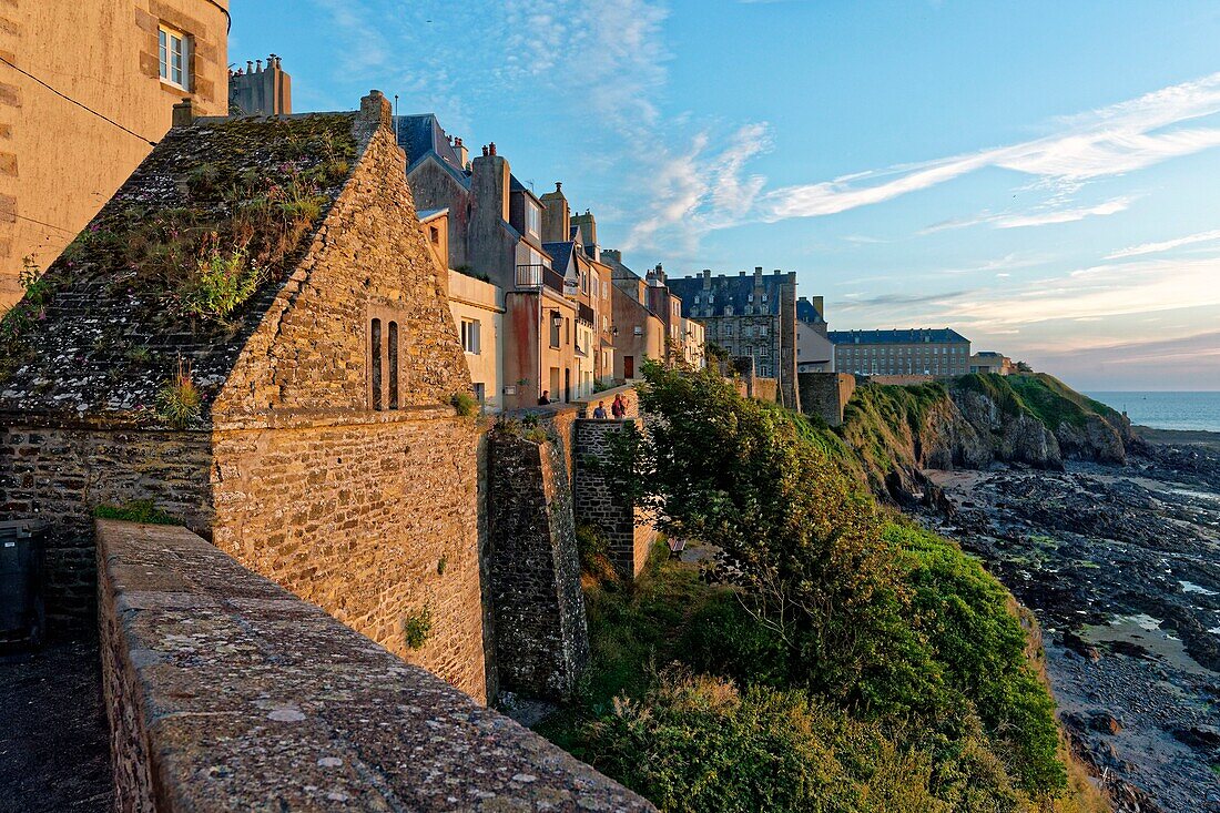 Frankreich, Manche, Cotentin, Granville, die Oberstadt auf einer felsigen Landzunge an der östlichen Spitze der Bucht von Mont Saint Michel