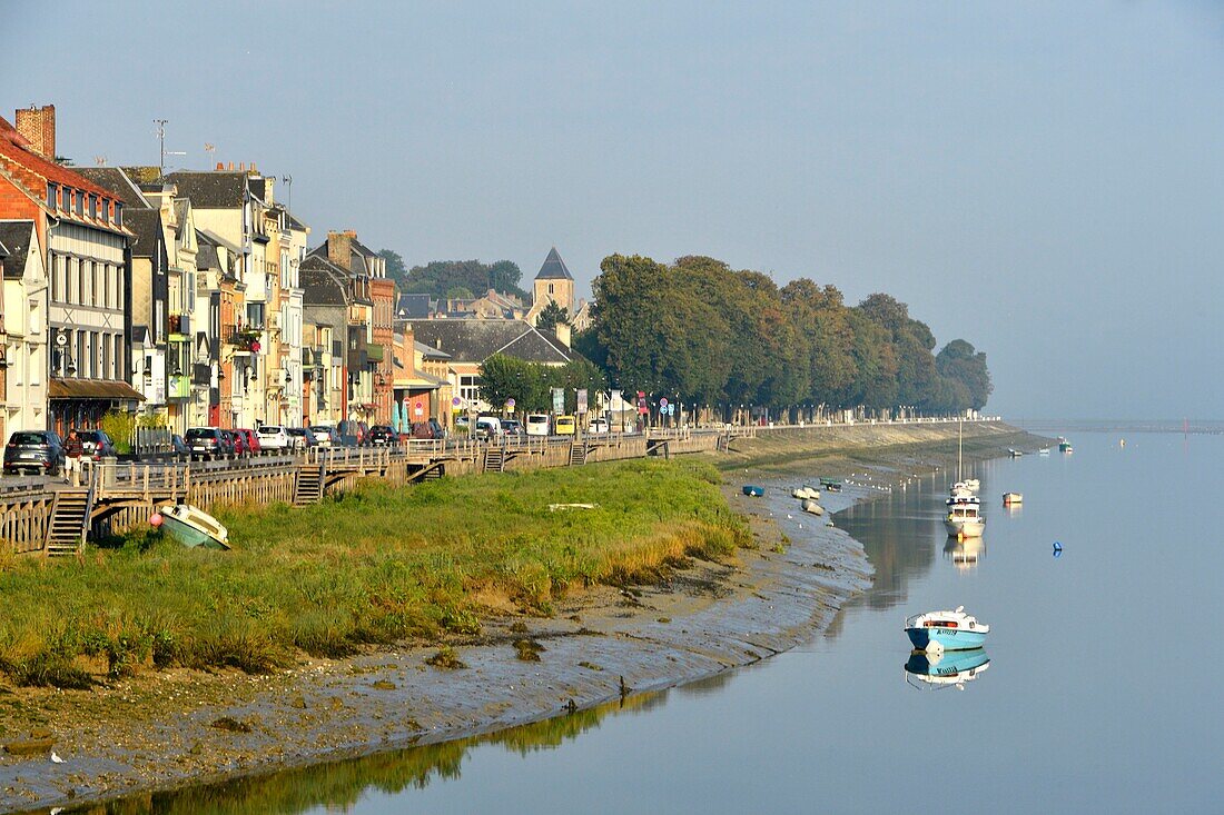 Frankreich, Somme, Baie de Somme, Saint Valery sur Somme, Mündung der Somme-Bucht, Docks