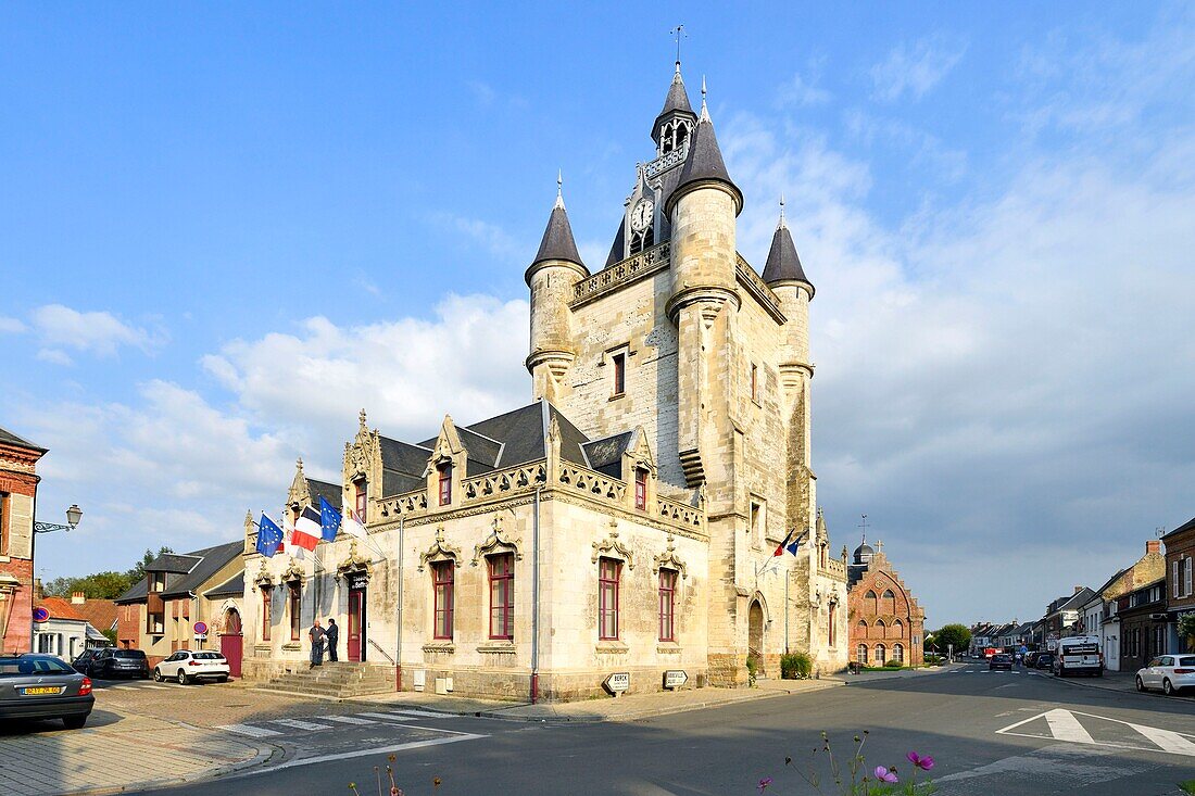 Frankreich, Picardie, Somme, Rue, Glockenturm aus dem 15. Jahrhundert, von der UNESCO zum Weltkulturerbe erklärt