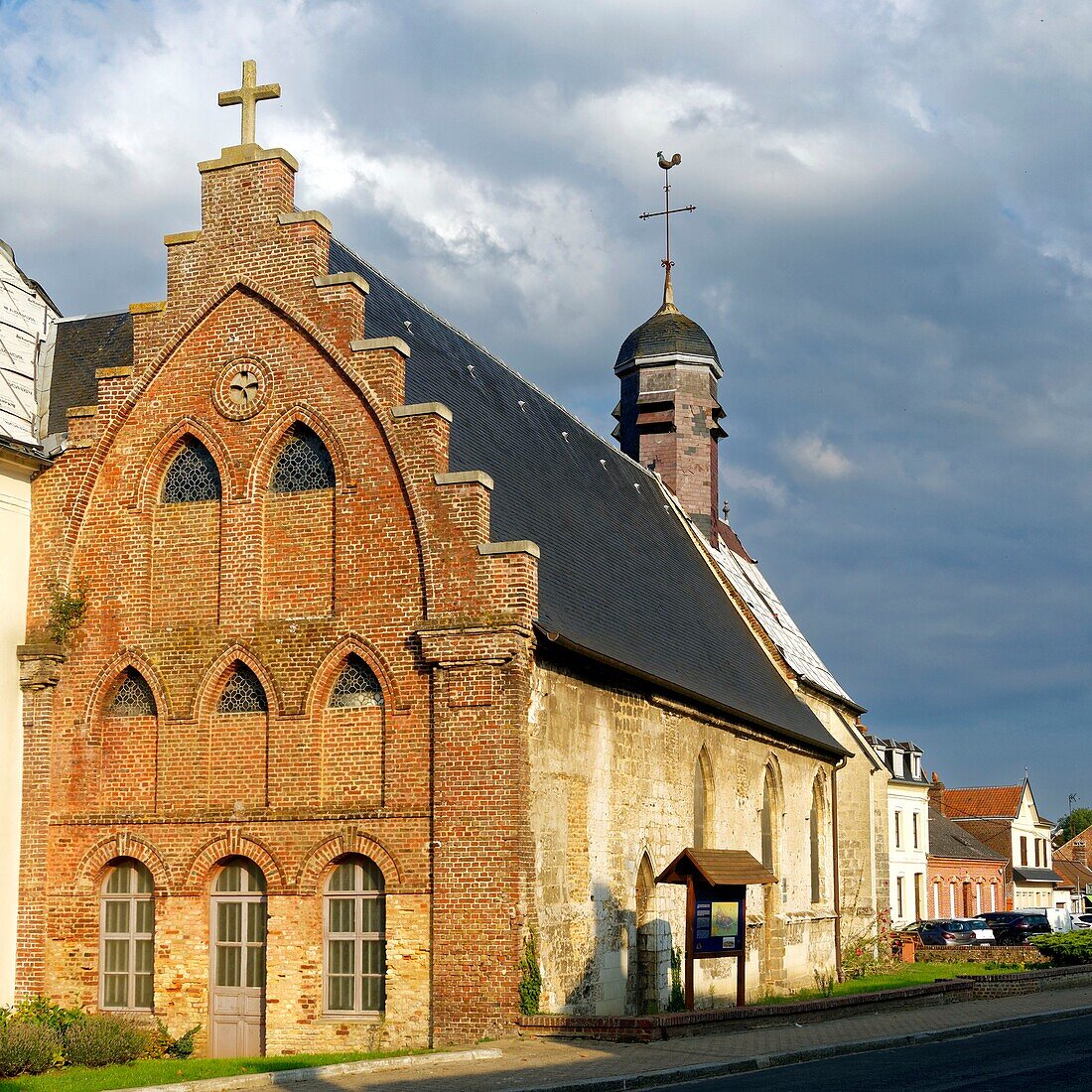 France, Somme, Rue, the Hospice chapel, built in the 16th century