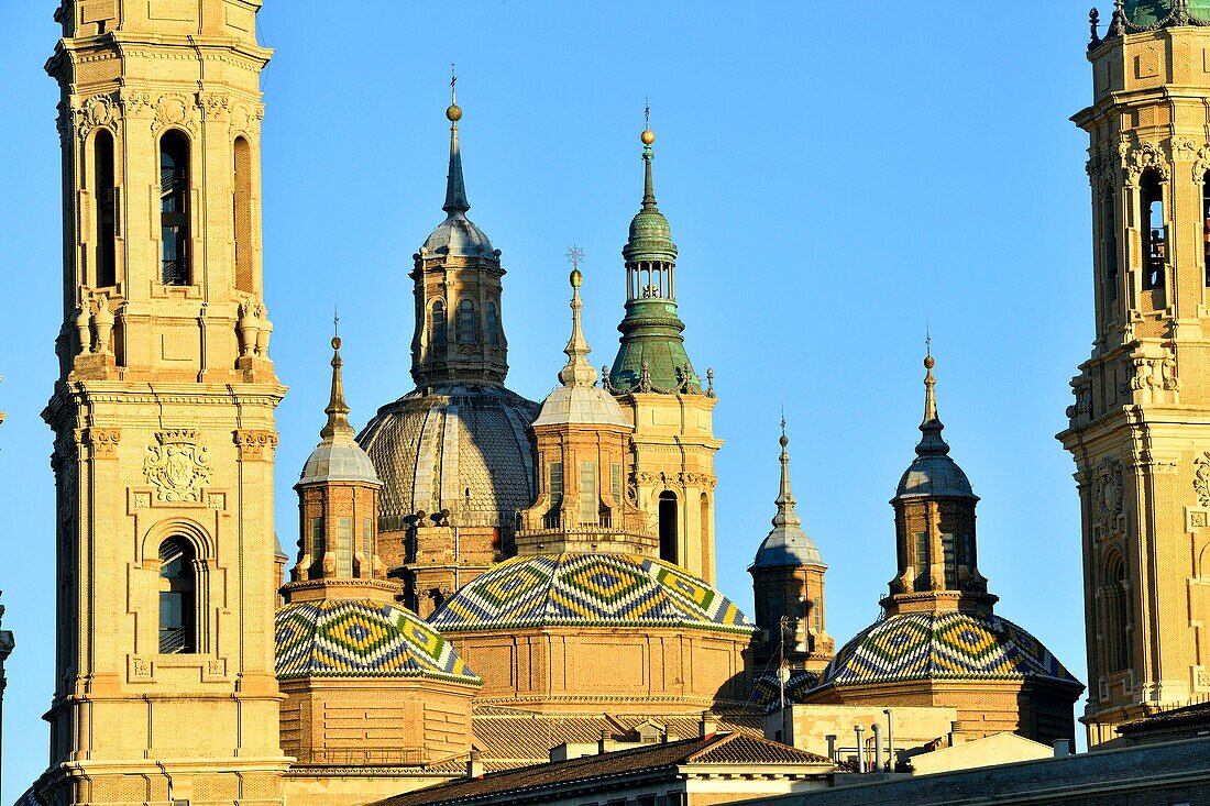 Spain, Aragon Region, Zaragoza Province, Zaragoza, Basilica de Nuestra Senora de Pilar