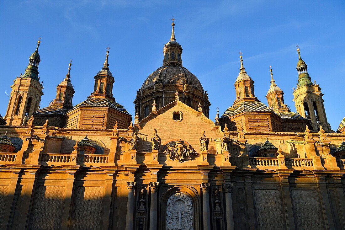 Spain, Aragon Region, Zaragoza Province, Zaragoza, Basilica de Nuestra Senora de Pilar