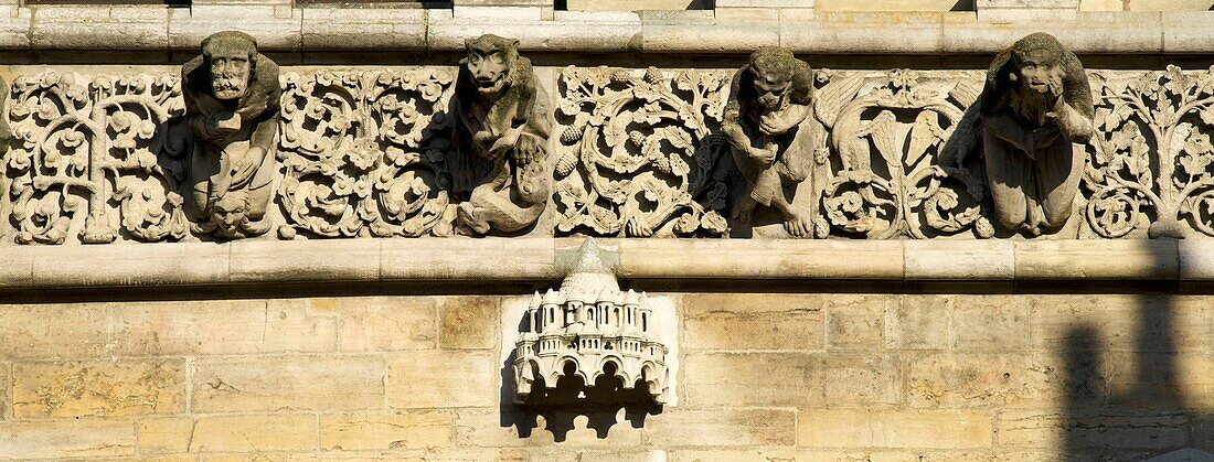 Frankreich, Cote d'Or, Dijon, von der UNESCO zum Weltkulturerbe erklärtes Gebiet, Kirche Notre Dame, Wasserspeier