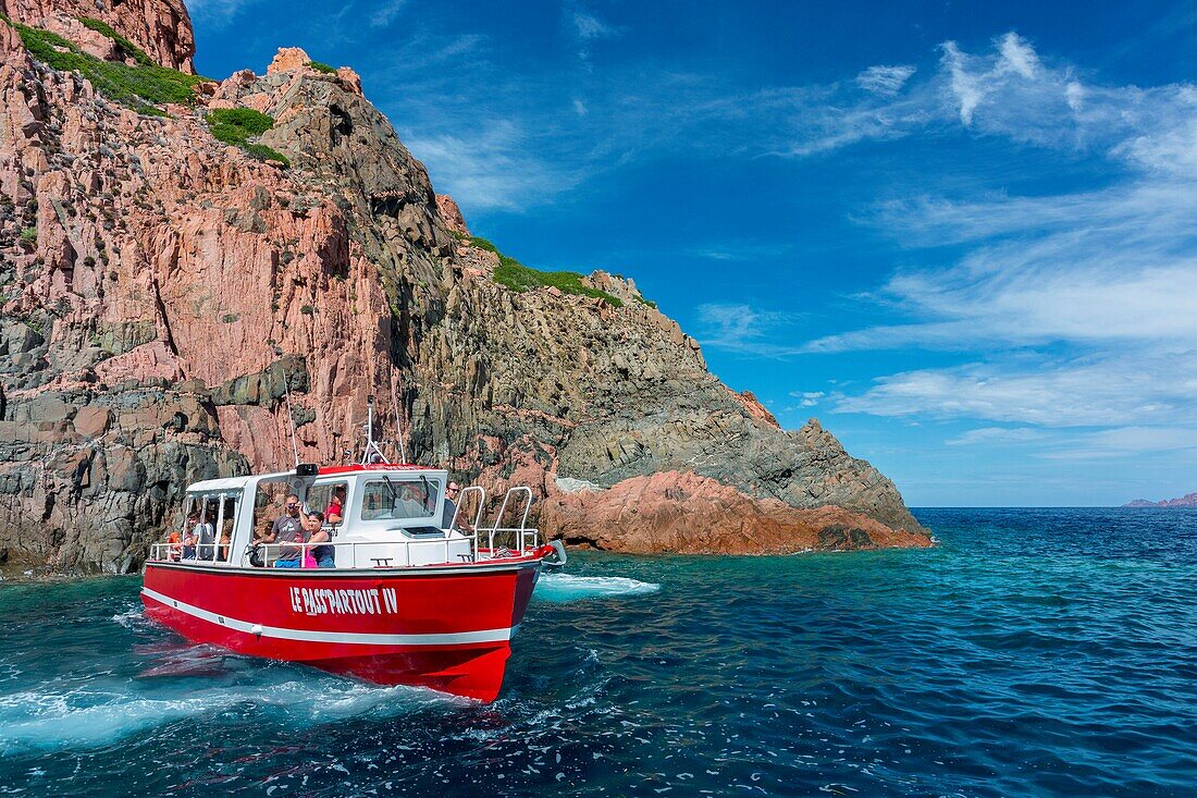 Frankreich, Corse du Sud, Golf von Porto, Calanques de Piana, Calanques, von der UNESCO zum Weltkulturerbe erklärt