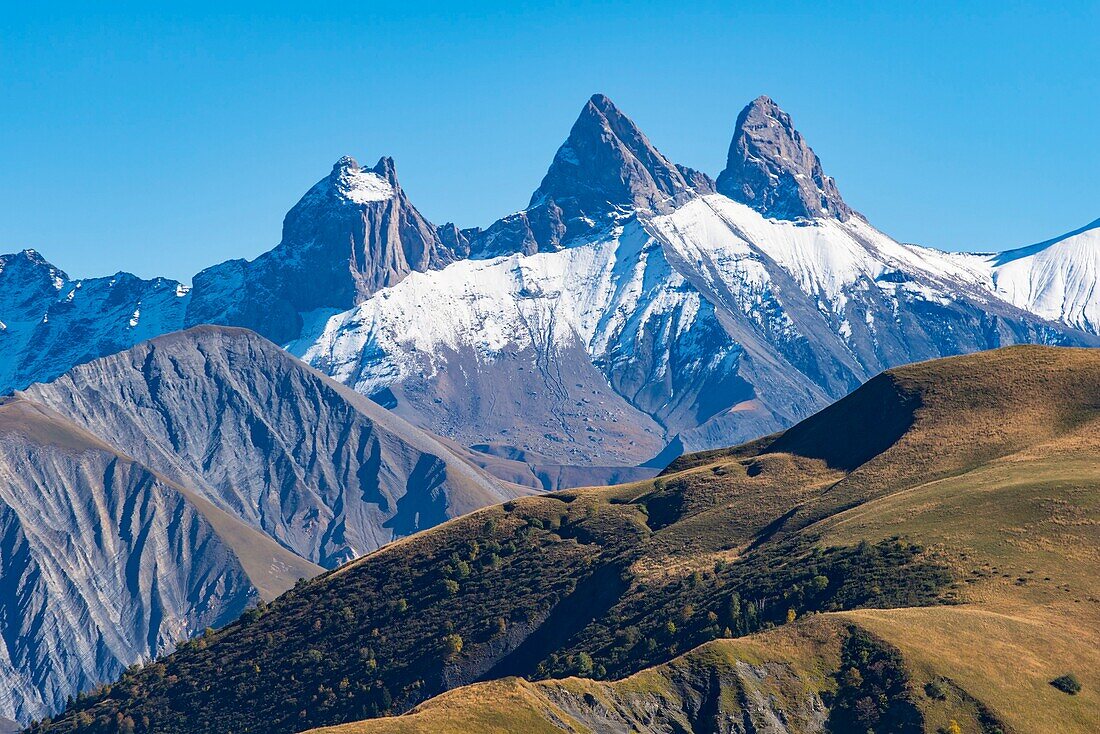 France, Savoie, Saint Jean de Maurienne, Saint Sorlin d'Arves, Pass of the Iron Cross, the needles of Arves