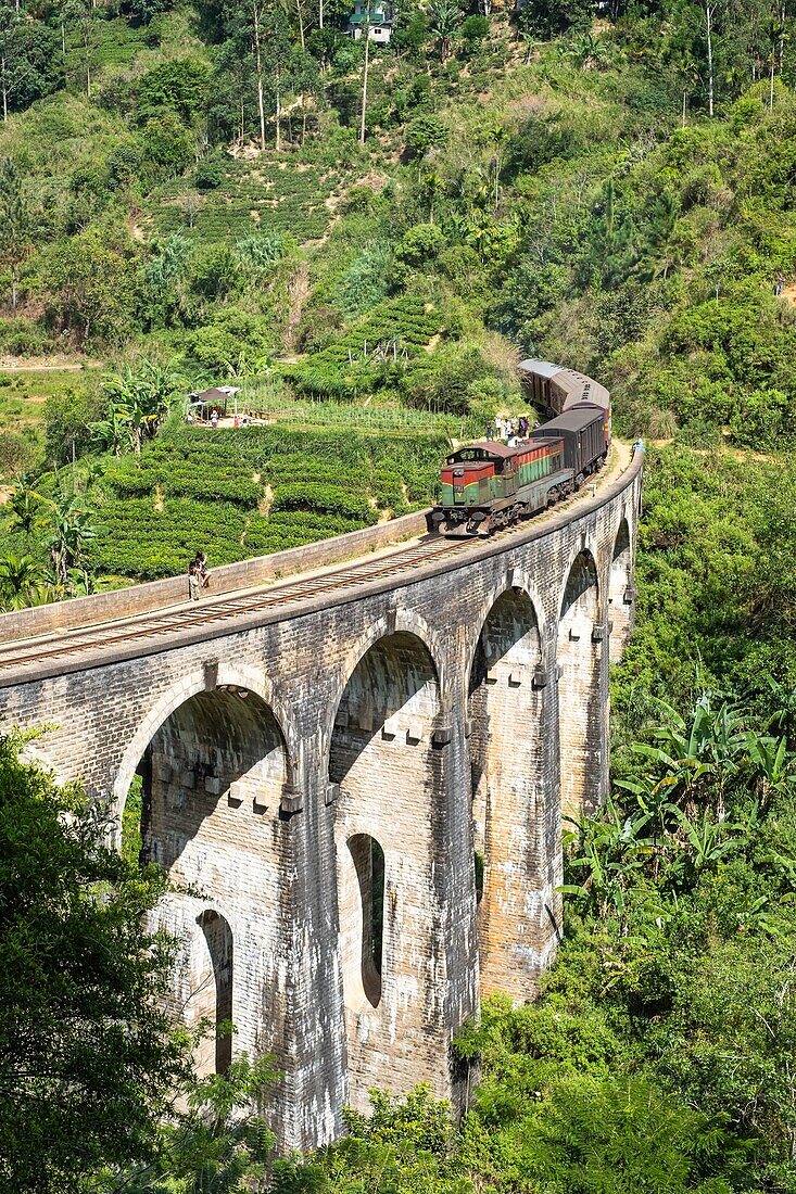 Sri Lanka, Uva-Provinz, Demodara (Umgebung von Ella), die Neun-Bögen-Brücke wurde 1921 während der britischen Kolonialzeit erbaut