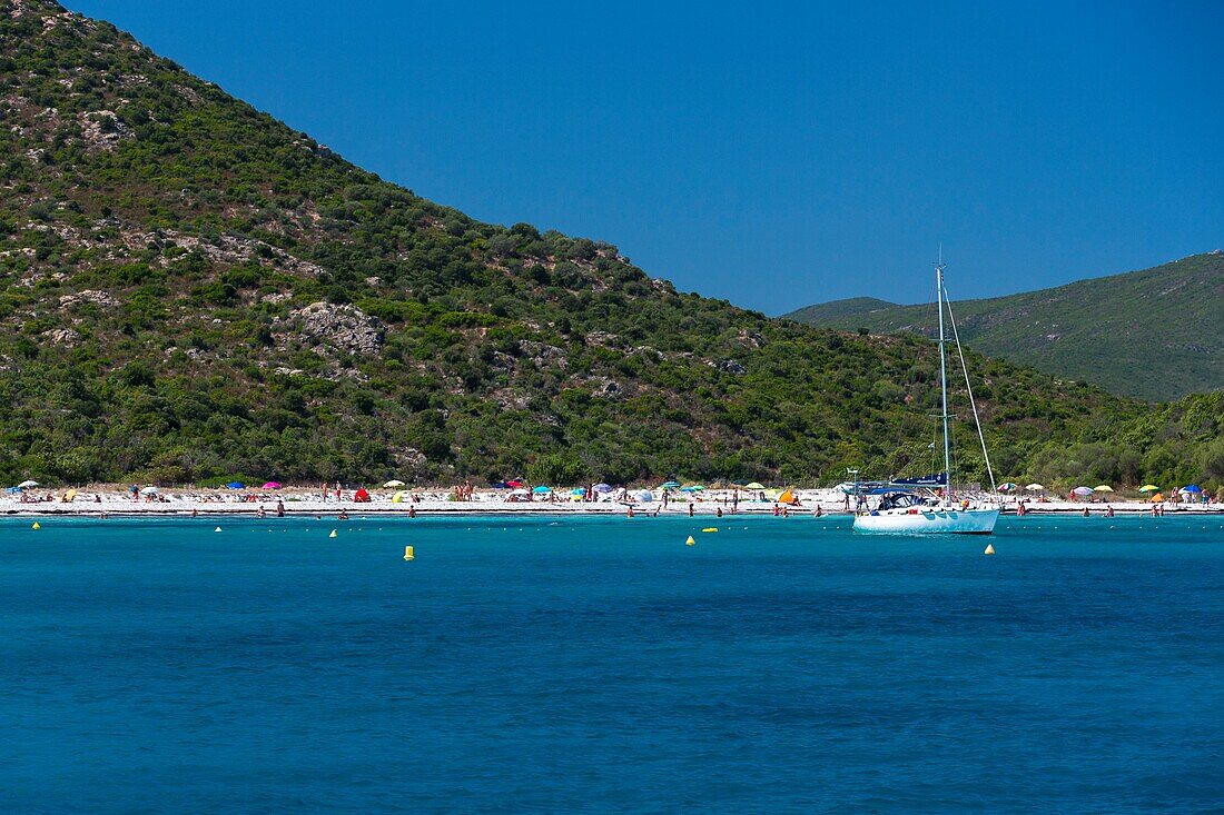 France, Haute Corse, Agriates desert, Gulf of Saint Florent, Loto beach