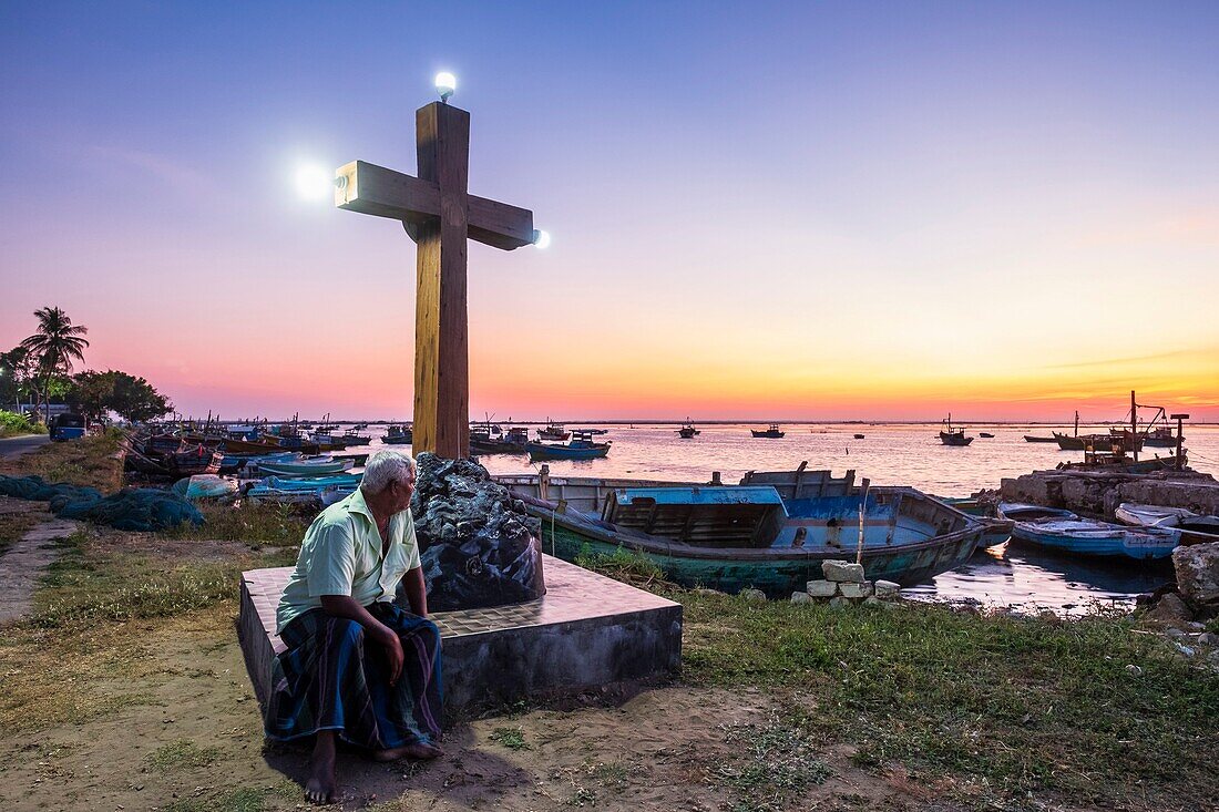 Sri Lanka, Northern province, Jaffna, fishing harbour