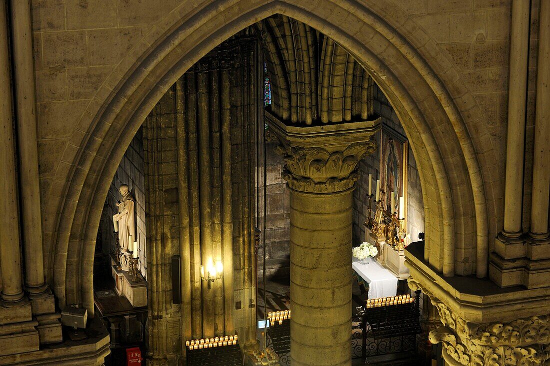 Frankreich, Paris, Welterbe der UNESCO, Ile de la Cite, Kathedrale Notre-Dame, Kapelle Notre Dame de Guadaloupe