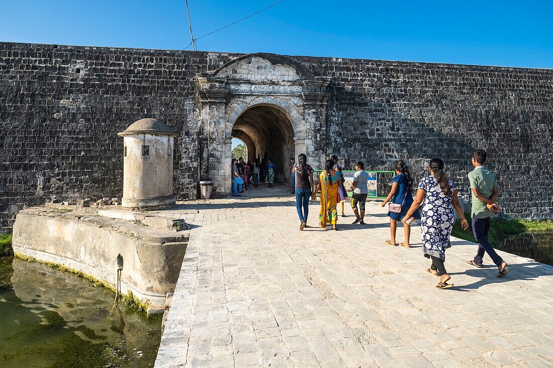 Sri Lanka, Nordprovinz, Jaffna, Jaffna Fort oder holländisches Fort, 1618 von den Portugiesen erbaut und 1658 bis Ende des 18. Jahrhunderts von den Holländern besetzt