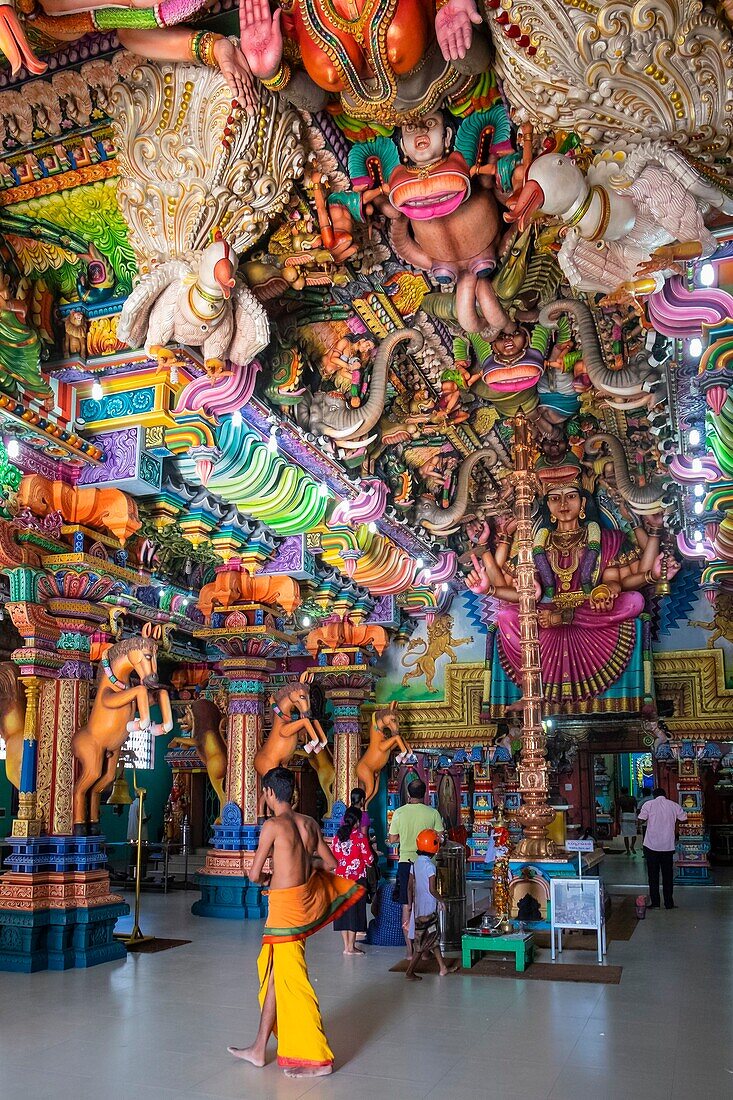 Sri Lanka, Eastern province, Trincomalee (or Trinquemalay), Pathirakali Amman Hindu temple