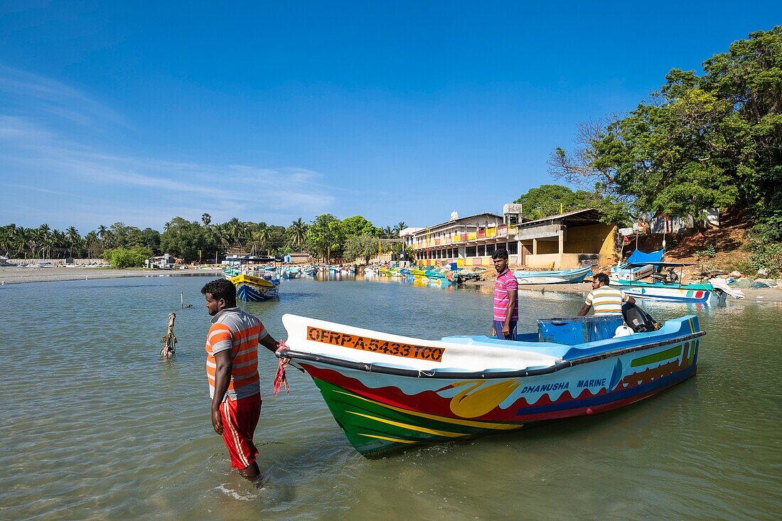 Sri Lanka, Ostprovinz, Trincomalee (oder Trinquemalay), Fischerdorf Sampalthivu