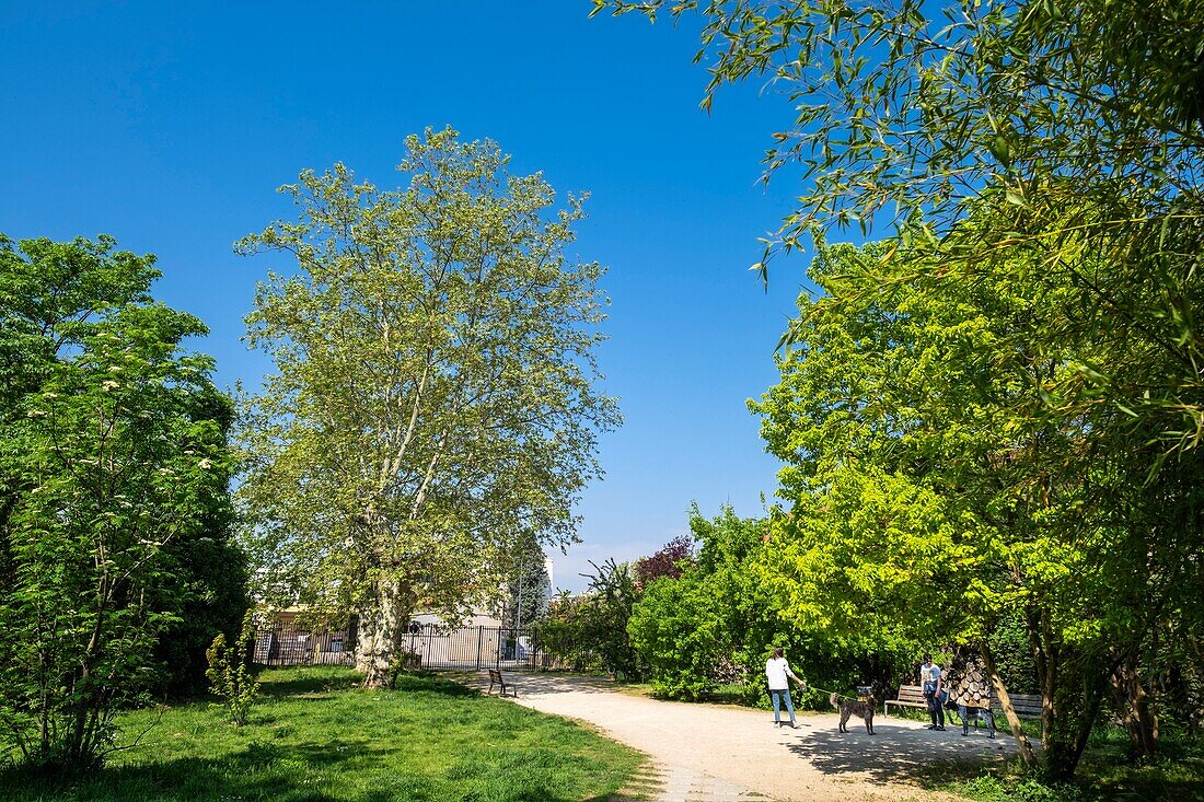 France, Rhone, Villeurbanne, Chateau Gaillard district, Alexis Jordan park