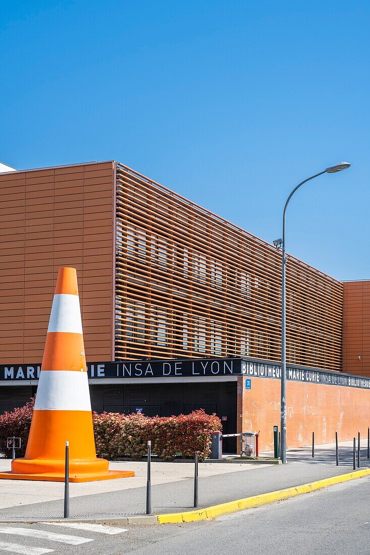 Frankreich, Rhône, Villeurbanne, Campus La Doua, Marie-Curie-Bibliothek