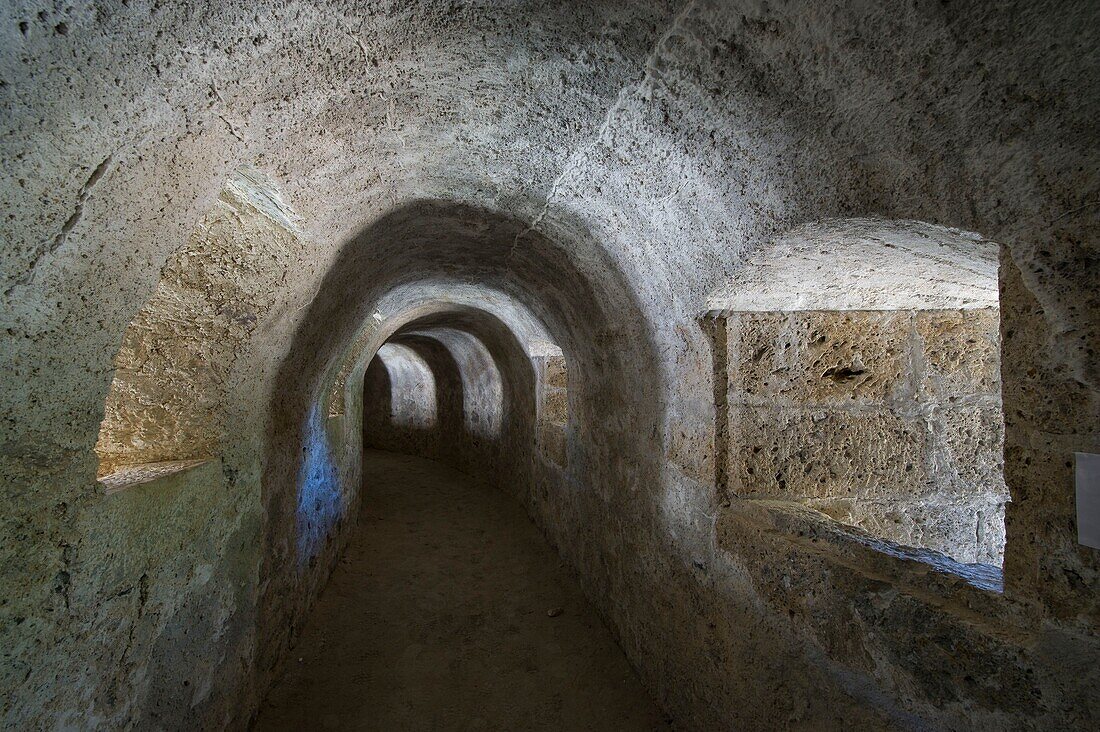 France, Hautes Alpes, Briancon, the observation galleries of the La Salette fort